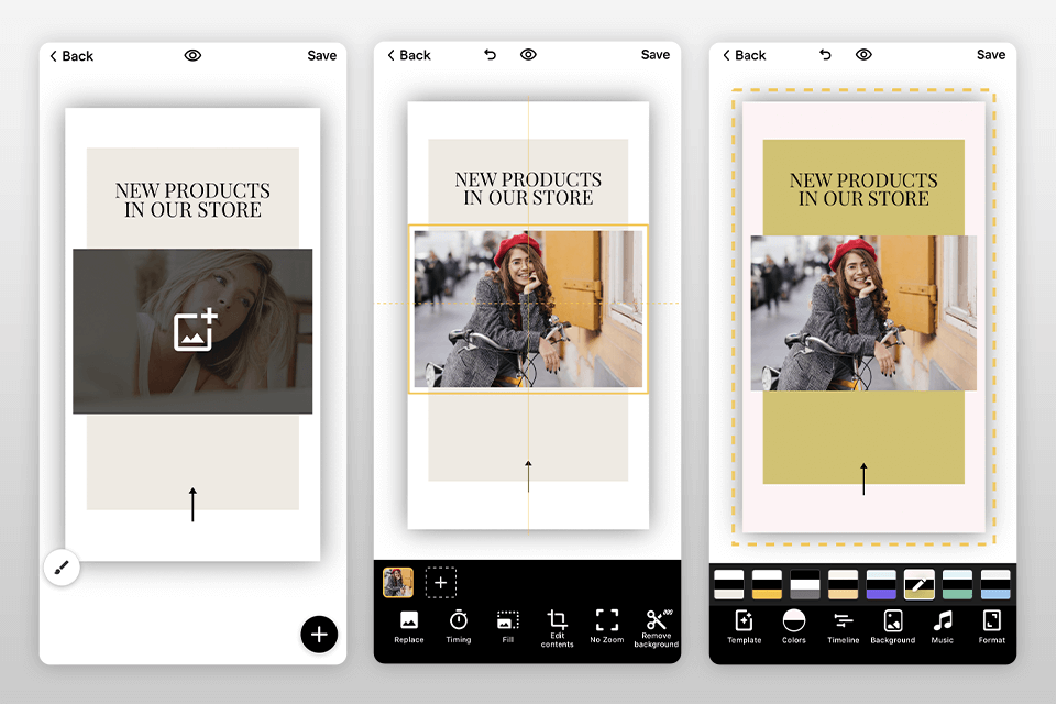 mojo تطبيق لواجهة قصص instagram